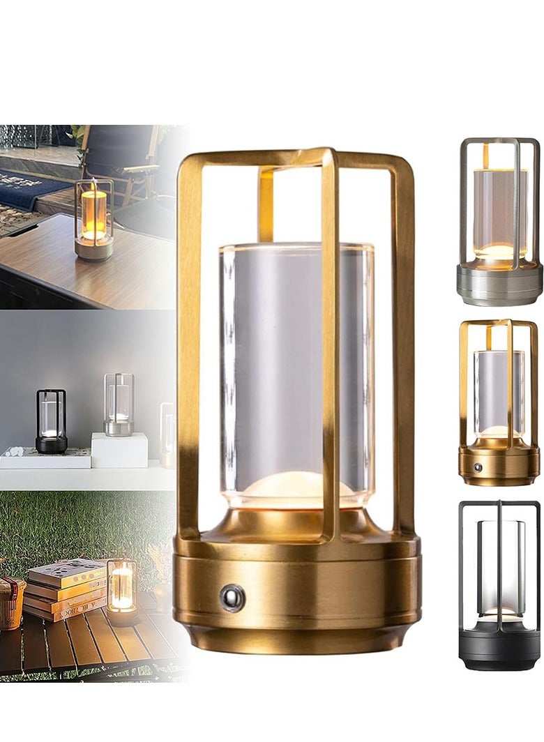3 Level Stepless Dimming 2000mAh Rechargeable Battery Touch Control LED Table Lamp - Image 1